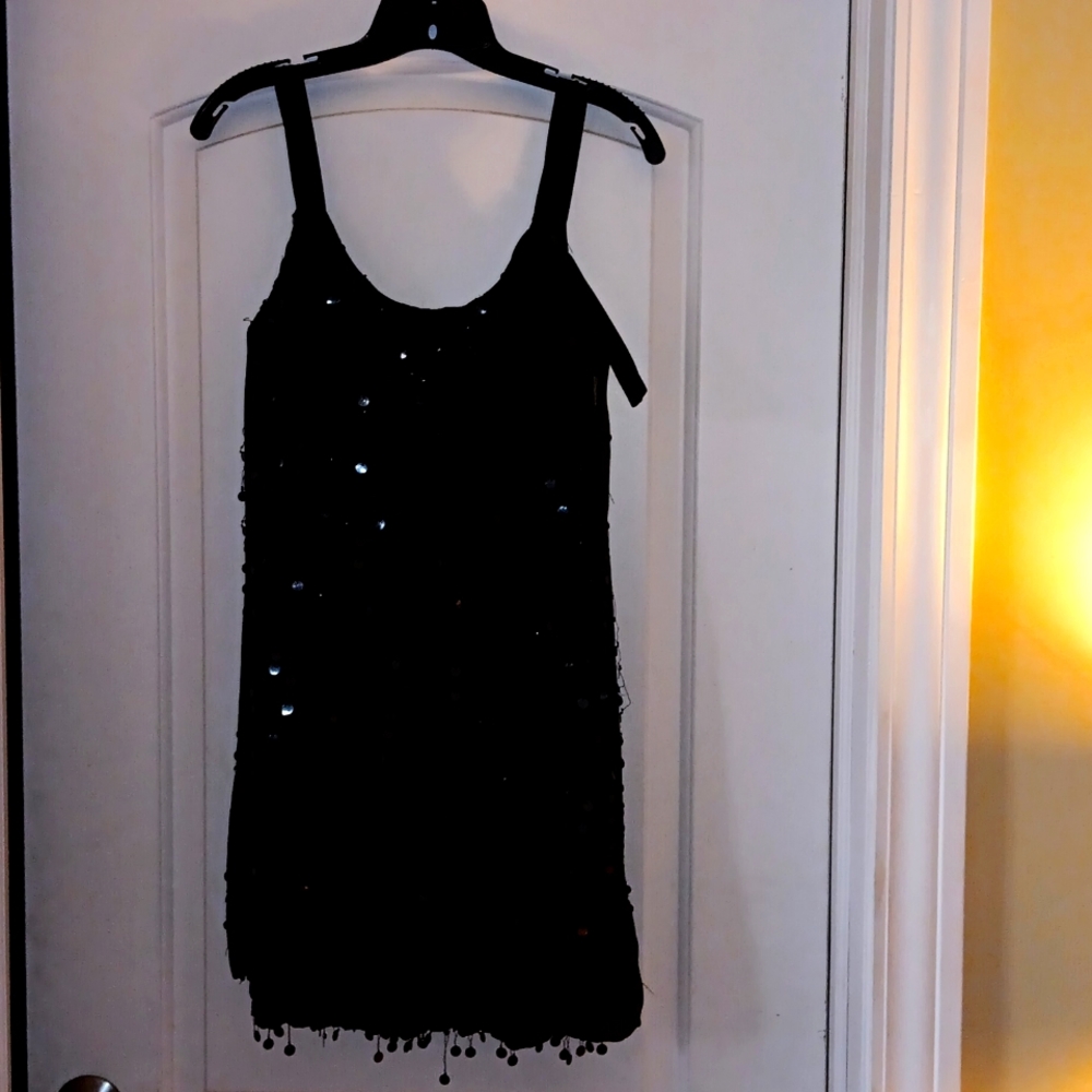 Black dress with sequin